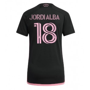 Inter Miami Jordi Alba #18 Koszulka Wyjazdowych Kobiety 2023-24 Krótki Rękaw
